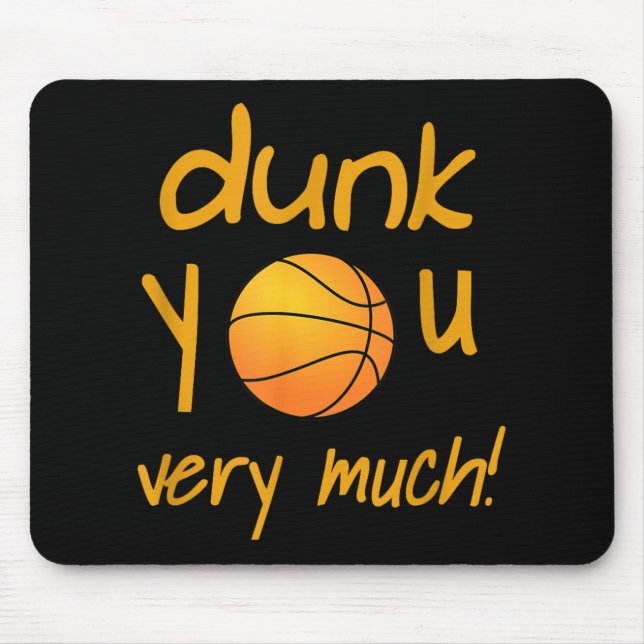 Funny Dunk Sie sehr viel Basketball Sommer Camp Sp Mousepad (Vorne)