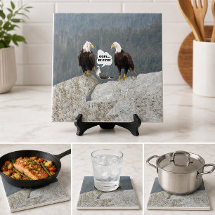 Funny Eagles und Seagull Fliese