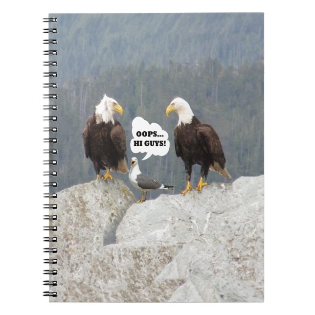 Funny Eagles und Seagull Notizblock (Vorderseite)