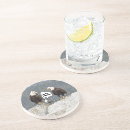 Funny Eagles und Seagull Sandstein Untersetzer