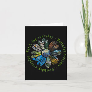 Funny Earth Day Jeden Sonnenblumen Erde Tier Lo Karte