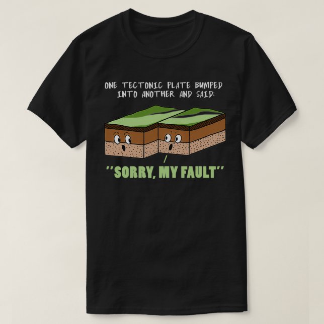 Funny Earthquake Sorry, mein Fehler Geologie Wisse T-Shirt (Design vorne)
