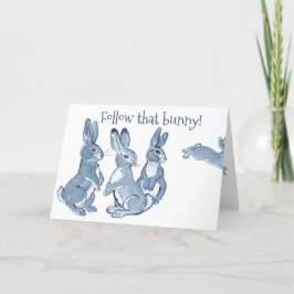Funny Easter Bunny Rabbit Feiertagskarte