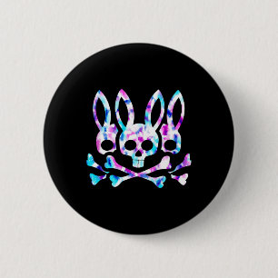 Funny Easter Bunny Retro Gefärbte Krawatte Bunny S Button