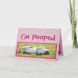 Funny Easter Card w/Cute Basset Hound Feiertagskarte