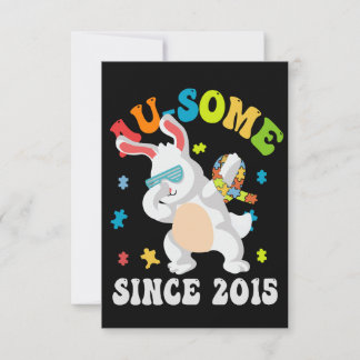 Funny Easter Dabbing Sonnige Autismus Bewusstsein 