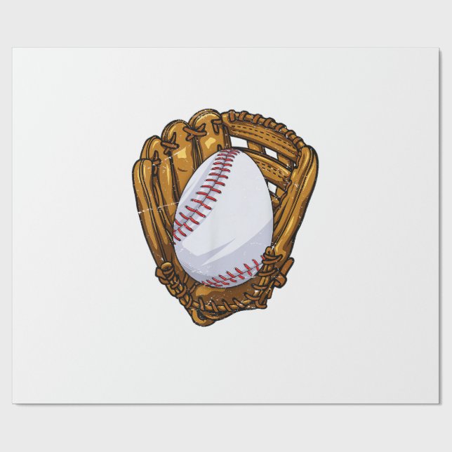 Funny Easter Egg Baseball Egg Hunting Easter Day M Geschenkpapier (Flach)