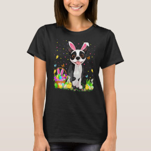 Funny Easter Egg Jagen Boston Terrier Dog Oster T-Shirt