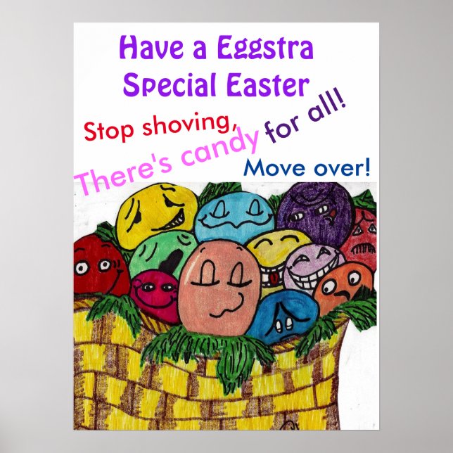 FUNNY EASTER EGGS POSTER (Vorne)