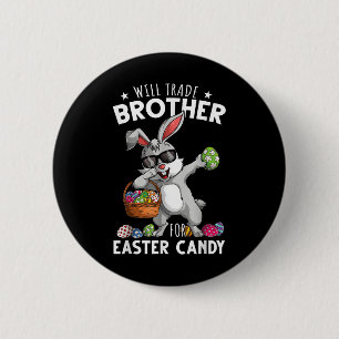 Funny Easter wird Brother gegen Candy Kids Boy tau Button