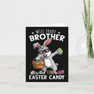 Funny Easter wird Brother gegen Candy Kids Boy tau Karte