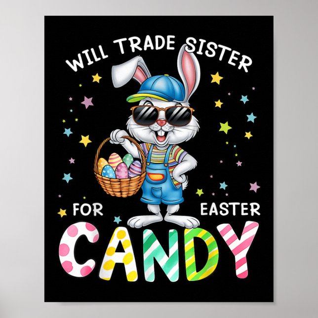 Funny Easter wird Handelsminister für Candy Kids B Poster (Vorne)