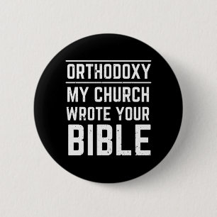 Funny Eastern Orthodox Button