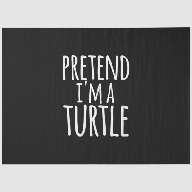 Funny Easy Lazy Halloween PRETENIM A TURTLE Seidenpapier (Vorderseite)