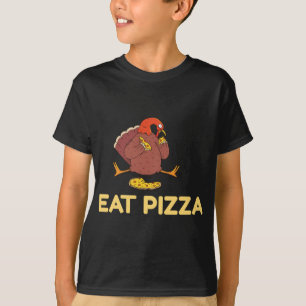 Funny Eat Pizza Türkei Erntedank vegan für Kinder T-Shirt