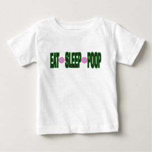 Funny Eat Sleep Kacke Baby Onsie T-shirt