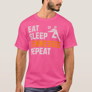 Funny Eat Sleep Tennessee Repeat Volunteer Staat V T-Shirt