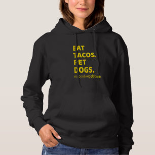 Funny Eat Tacos Pet Hunde Tacos Wackelbutt Vintag Hoodie
