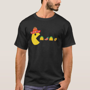 Funny Eating Taco Chili Food Cinco De Mayo Mexiko T-Shirt