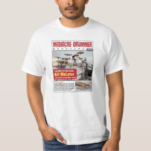 Funny Editable Crappy Drummer Magazine Cover T-Shirt