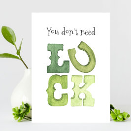 Funny Editable Irish Luck St Patricks Day Card Ankündigung