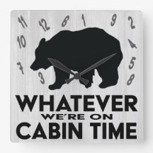 Funny Egal Bär Rustikale Holzhütte Zeit