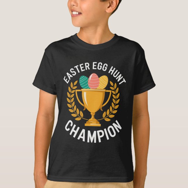 Funny Egg Hunting Champion Happy Easter Hunt  T-Shirt (Vorderseite)