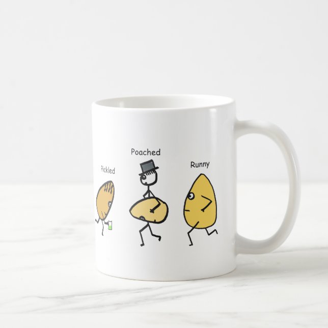 Funny Egg Puns Kaffeetasse (Rechts)