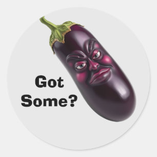 Funny Eggplant Sticker - Got?