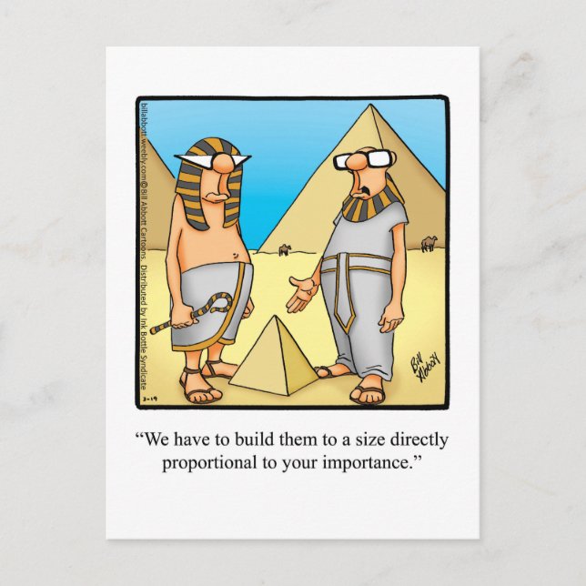 Funny Egyptian Spaß Postcard Postkarte (Vorderseite)