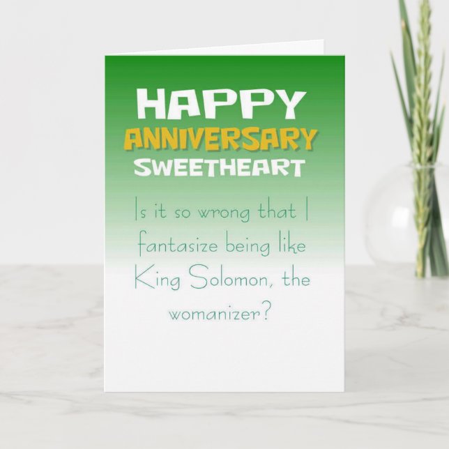 Funny Ehefrau Geburtstagswunsch Karte (Vorderseite)