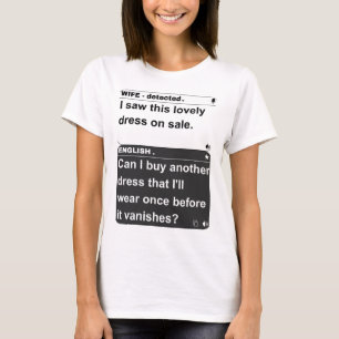 Funny Ehefrau-to-English Translation 'Ich habe die T-Shirt