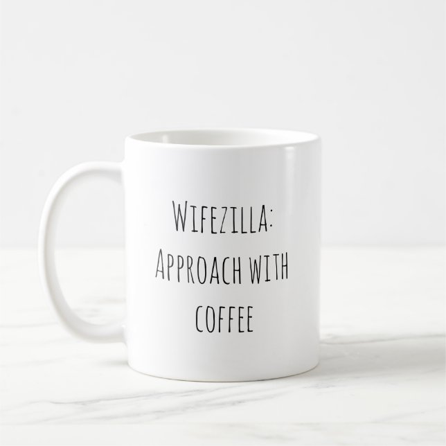 Funny Ehefrau Verheirateter Zitat Kaffeetasse (Links)