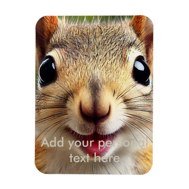 Funny Eichhörnchen Kühlschrankmagnet - Niedlich un Magnet (Vertikal)
