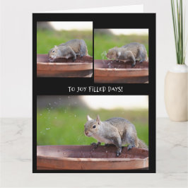 Funny Eichhörnchen Ruhestand von der Gang Karte