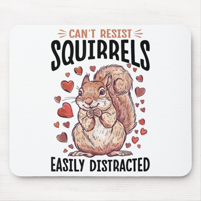 Funny Eichhörnchen Tier kann Easi nicht widerstehe Mousepad (Vorne)