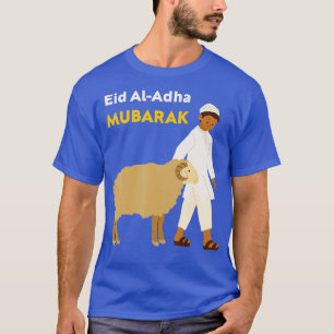 Funny Eid al adha Eid mubarak mit Niedlicher Schaf T-Shirt