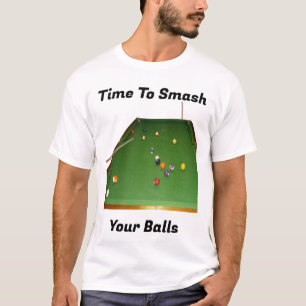 Funny Eightball Smashing Balls, Tshirt