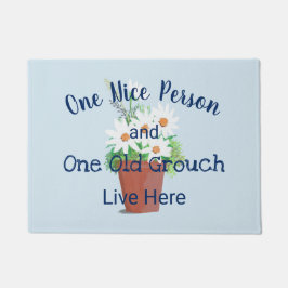 Funny! Eine nette Person, ein alter Haufen lebt hi Fußmatte