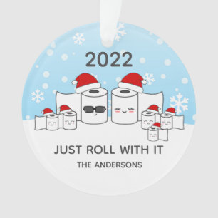 Funny einfach mit it Toilettenpapier Familie von 7 Ornament