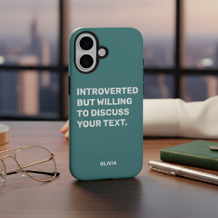 Funny eingeführt, aber willens zu diskutieren iPhone 16 hülle