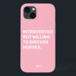 Funny eingeführt, aber willens zu diskutieren Pfer Case-Mate iPhone Hülle<br><div class="desc">Funny Pink eingeführt,  aber willens zu diskutieren Pferde Handy Fall für Reiter. Diese lustige und mädchenhafte Pferdekiste ist auch ein tolles Geschenk für jeden Pferdefreund. Verwenden Sie das Design-Tool,  um die Farbe des Textes zu ändern,  wenn Sie möchten,  und wählen Sie die Hülle für Ihr Telefonmodell aus dem Menü.</div>