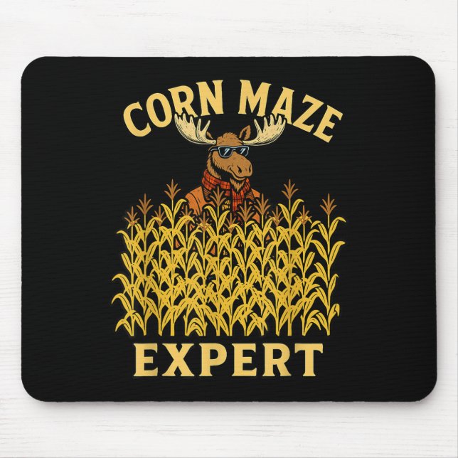 Funny Elche Maze Maze Experte Fall Kids Halloween  Mousepad (Vorne)