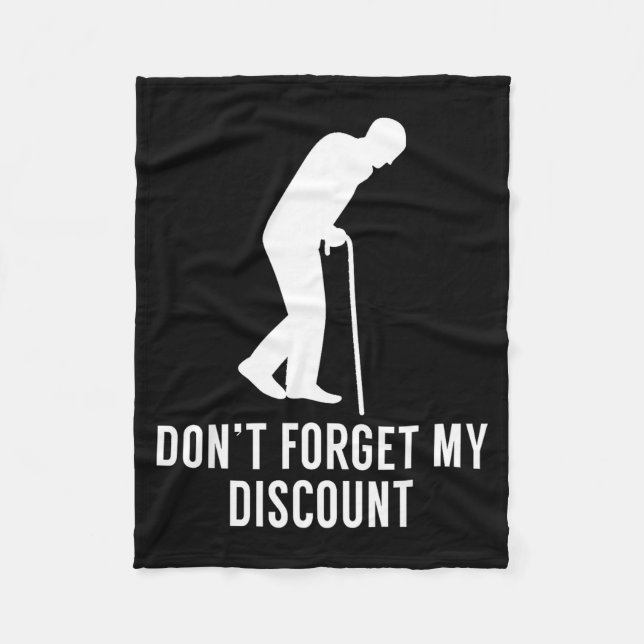 Funny Elderly Gag Gift Senior Citizen Gag - Don't  Fleecedecke (Vorderseite)