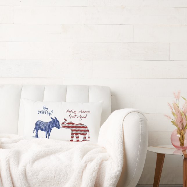 Funny Elections - Republikanische und demokratisch Lendenkissen (Liege)