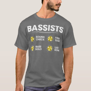 Funny Electric Bass Gitarren Spieler Soundvolumen  T-Shirt