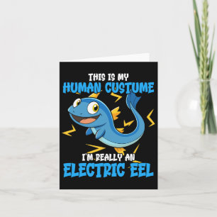 Funny Electric Eel Kostüm Design Tierliebhaber El Karte