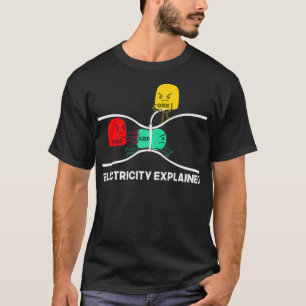 Funny Electric erklärt, dass ich Lehrerin Nerd Ges T-Shirt
