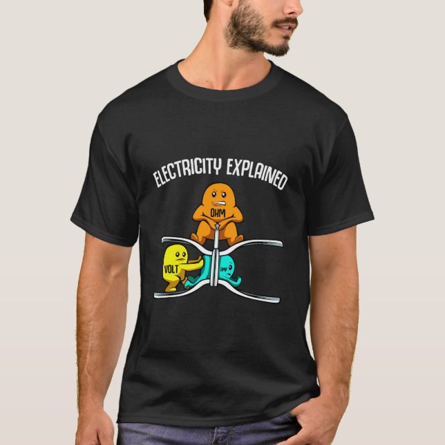 Funny Electric Erklärter Physik Lehrer Nerd G T-Shirt (Vorderseite)