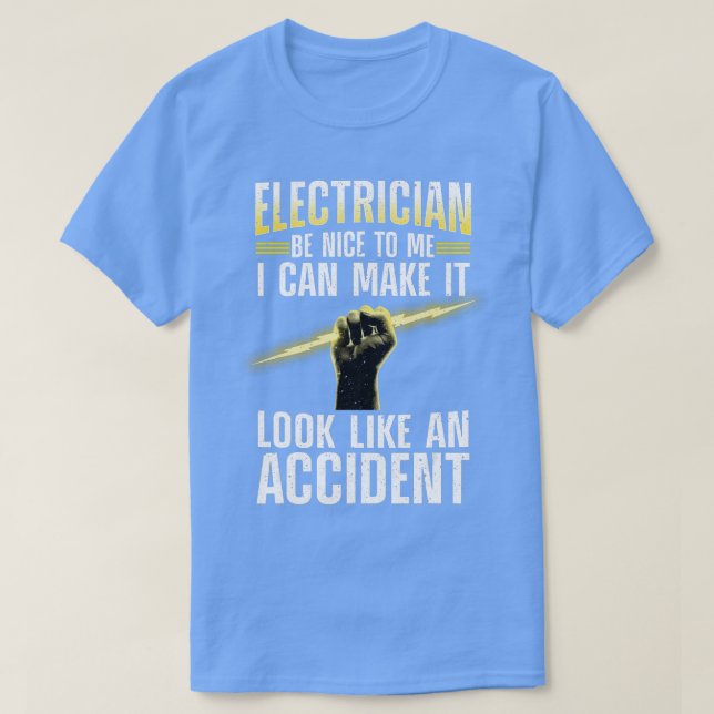 Funny Electrical Art for Men Women Beruflich E T-Shirt (Design vorne)